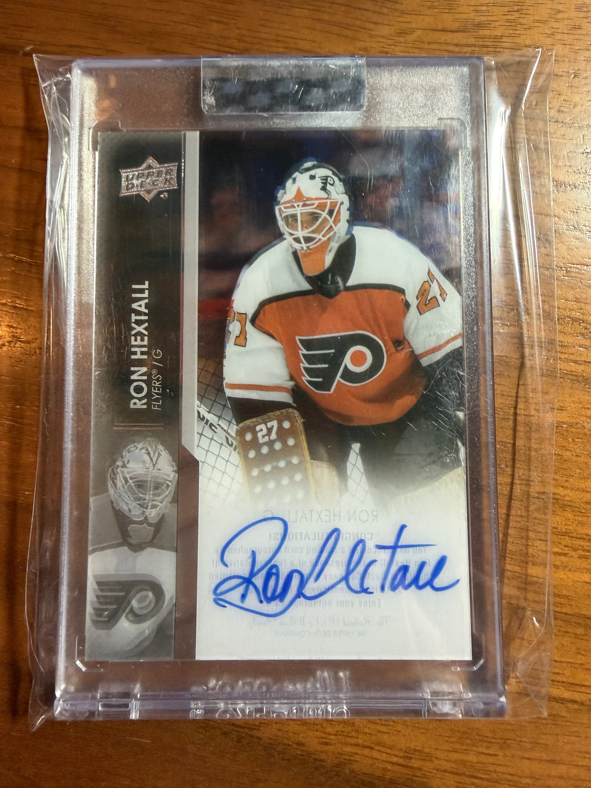 RON HEXTALL - 2021 Upper Deck Clear Cut Auto #CC-RH