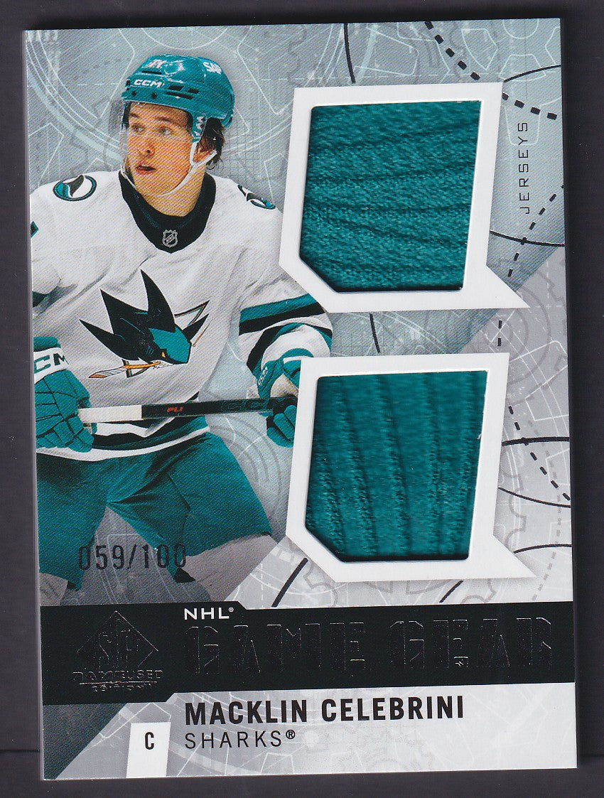 MACKLIN CELEBRINI - 2025 SP Game Used Game Gear Dual Patch #GG-MC, /100