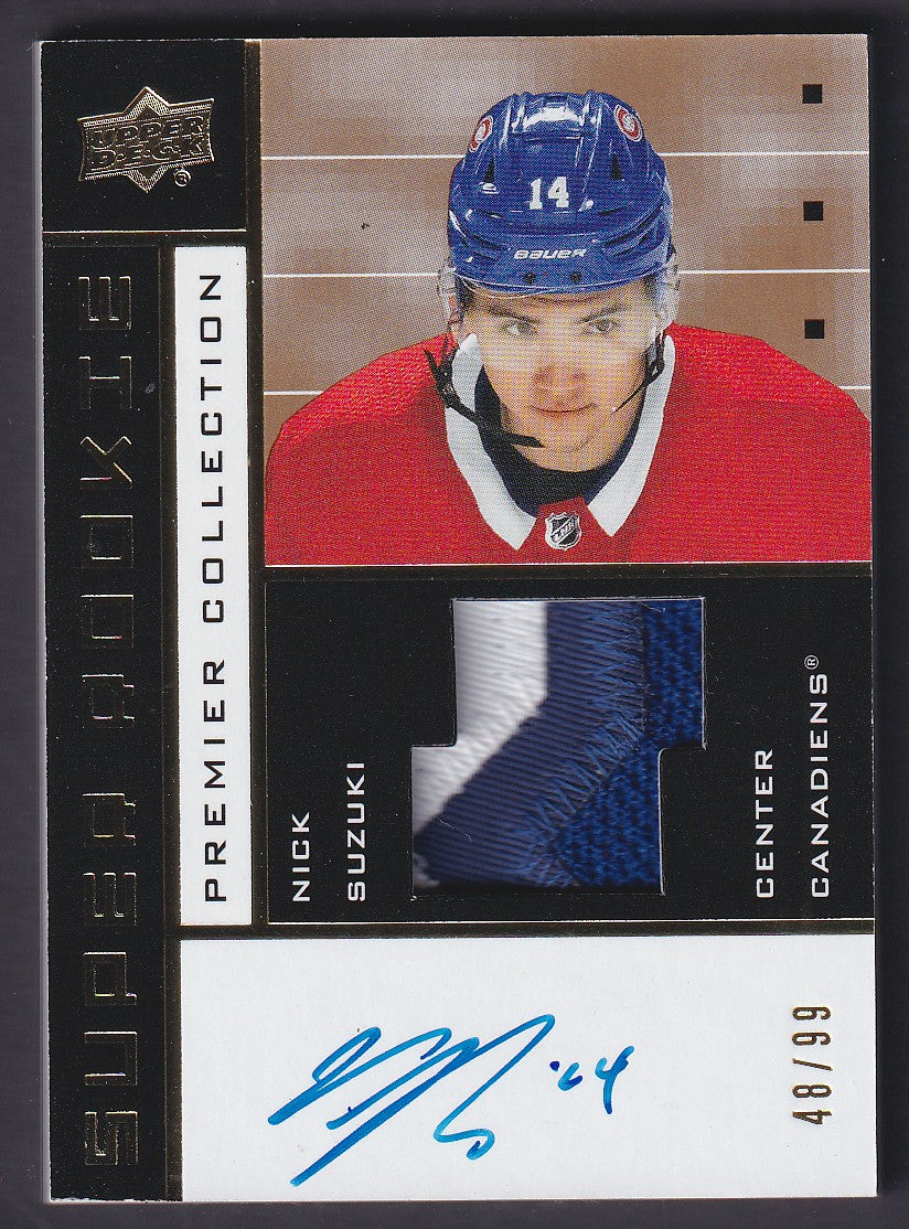 NICK SUZUKI - 2019 Upper Deck Super Rookie Auto Patch #02-NS, /99