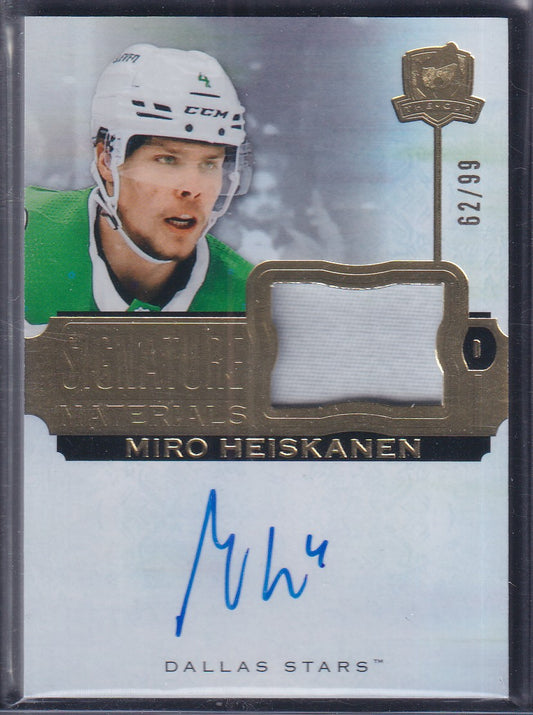 MIRO HEISKANEN - 2022 The Cup Signature Materials Auto Patch #SP-MH, /99