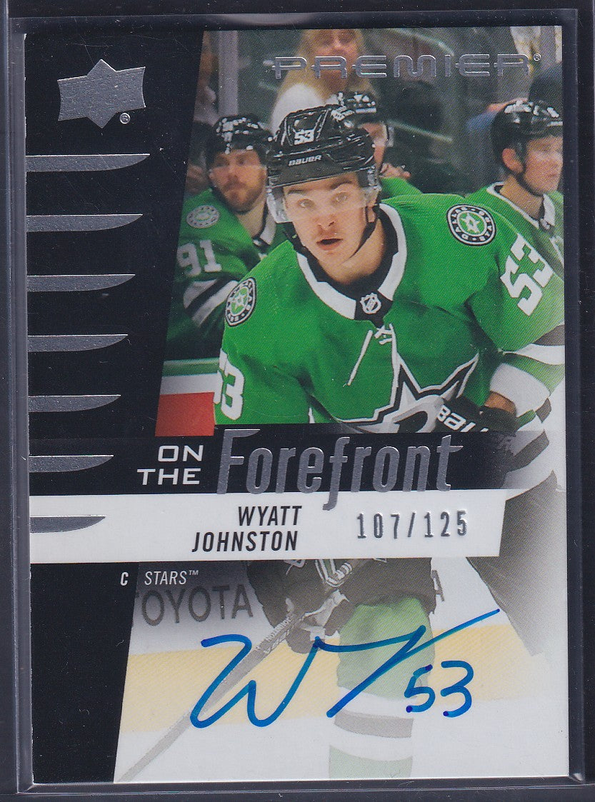 WYATT JOHNSTON - 2023 Upper Deck Premier On the Forefront Auto #OFA-WJ, /125