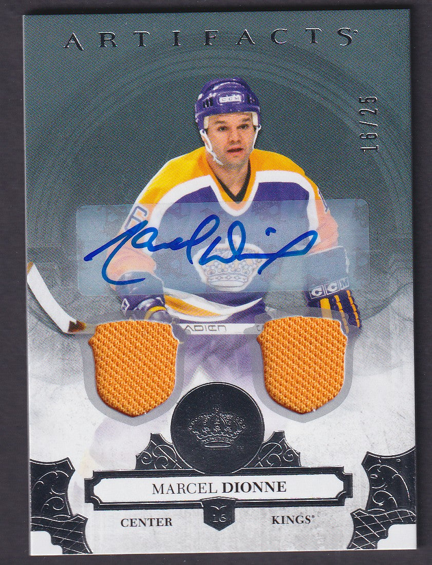 MARCEL DIONNE - 2017 Upper Deck Artifacts Auto Patch #144, /25