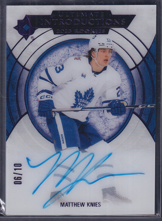 MATTHEW KNIES - 2023 Upper Deck Ultimate Introductions Auto #UI-5, /10