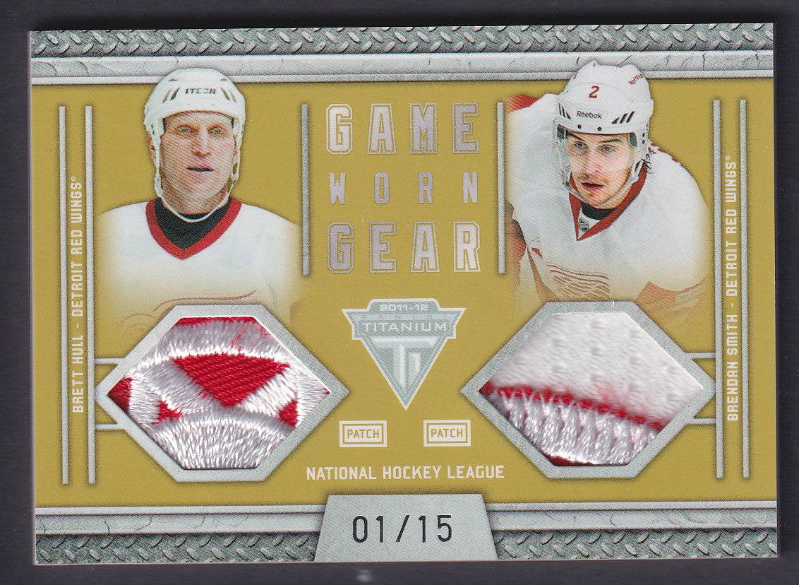 HULL / SMITH - 2011 Panini Titanium Game Worn Gear Patch #37, /15