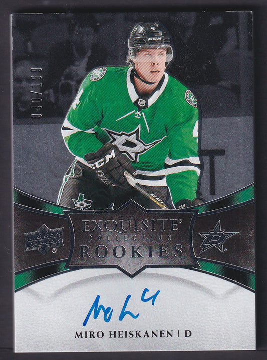 MIRO HEISKANEN - 2018 Upper Deck Exquisite Rookies Auto #R6, /199