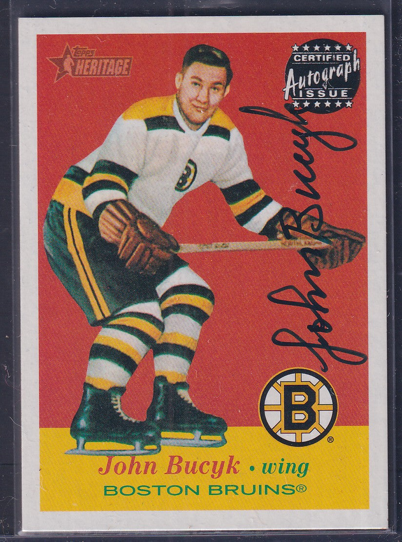 JOHN BUCYK - 2001 Topps Heritage Certified Autograph Issue #A-JBu