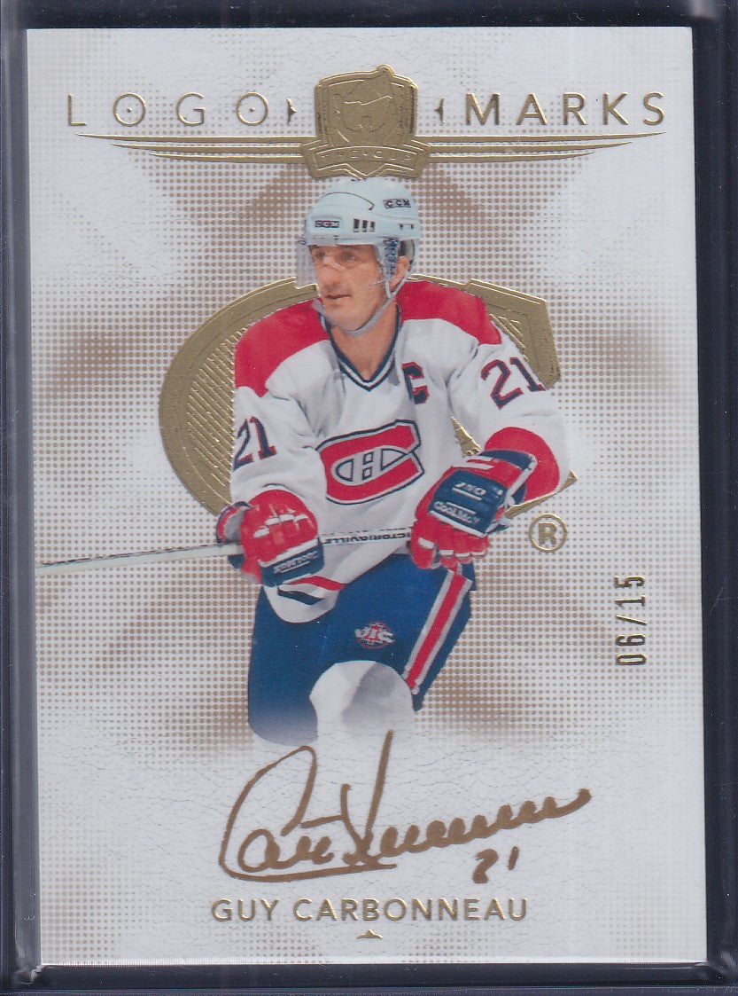 GUY CARBONNEAU - 2024 The Cup Logo Marks Auto #LM-GC, /15