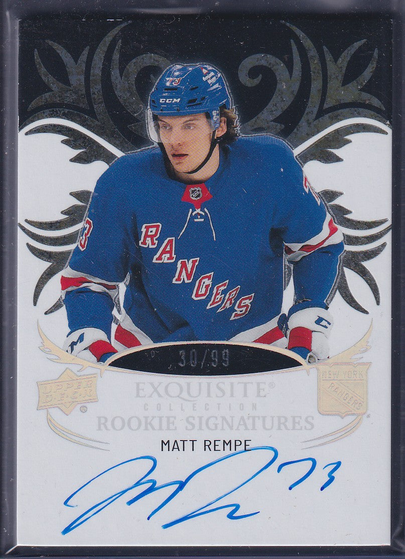 MATT REMPE - 2024 Upper Deck Ice Exquisite Rookie Signatures Auto #ERS-MR, /99