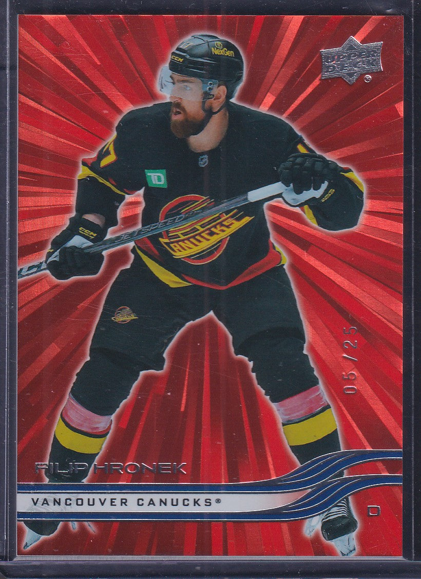 FILIP HRONEK - 2025 Upper Deck RED OUTBURST #175, /25