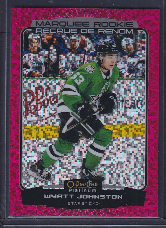 WYATT JOHNSTON - 2022 O-Pee-Chee Marquee Rookie VIOLET PIXELS #294, /299