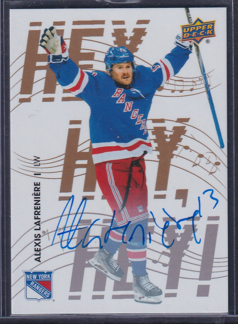 ALEXIS LAFRENNIERE - 2025 Upper Deck Centennial Hey Hey Hey! Auto #HHH-4