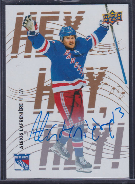 ALEXIS LAFRENNIERE - 2025 Upper Deck Centennial Hey Hey Hey! Auto #HHH-4