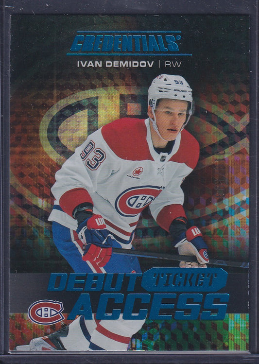 IVAN DEMIDOV - 2025 Upper Deck Credentials Debut Ticket Access #117, /199