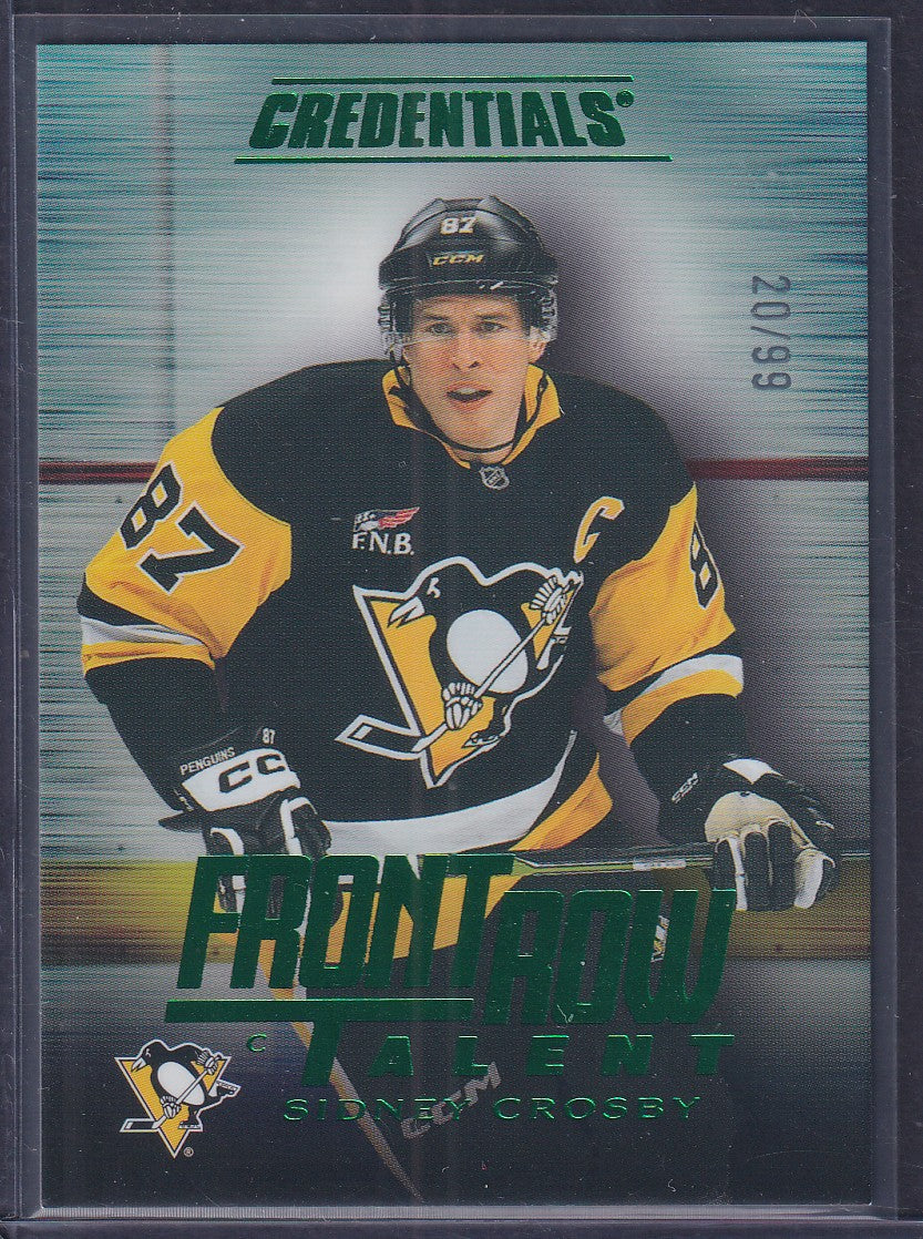 SIDNEY CROSBY - 2025 Upper Deck Credentials Front Row Talent #FRT-25, /99