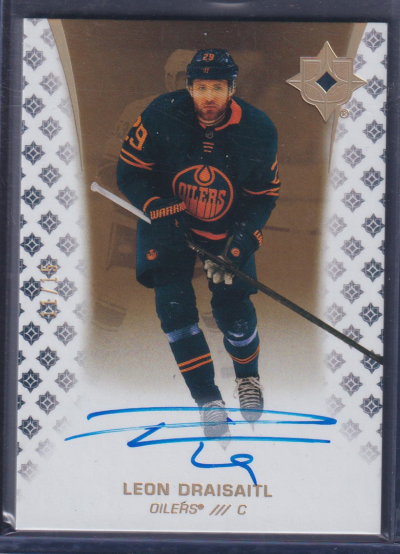 LEON DRAISAITL - 2020 Ultimate Collection Auto #10, /15