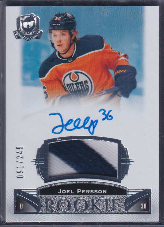 JOEL PERSSON - 2019 The Cup Rookie Auto Patch #141, /249