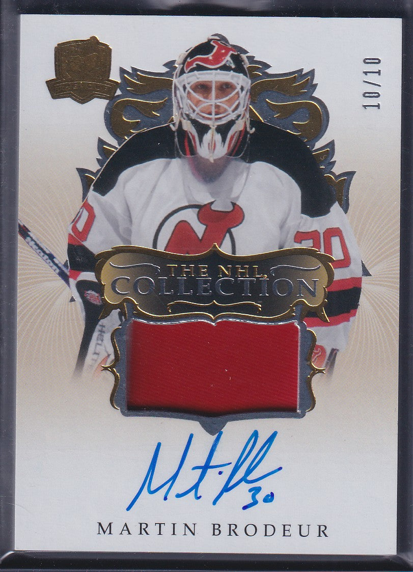 MARTIN BRODEUR - 2023 The Cup The NHL Collection Auto Patch #NHL-MB, /10