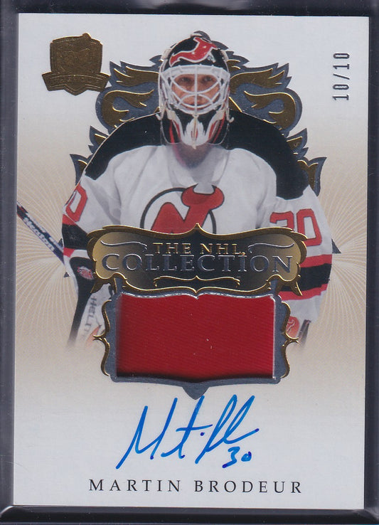 MARTIN BRODEUR - 2023 The Cup The NHL Collection Auto Patch #NHL-MB, /10