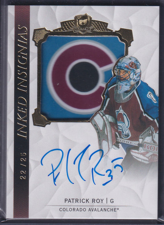 PATRICK ROY - 2020 The Cup Inked Insignias Auto #II-PR, /25