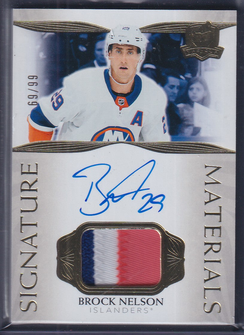 BROCK NELSON - 2021 The Cup Signature Materials Auto Patch #SP-BN, /99