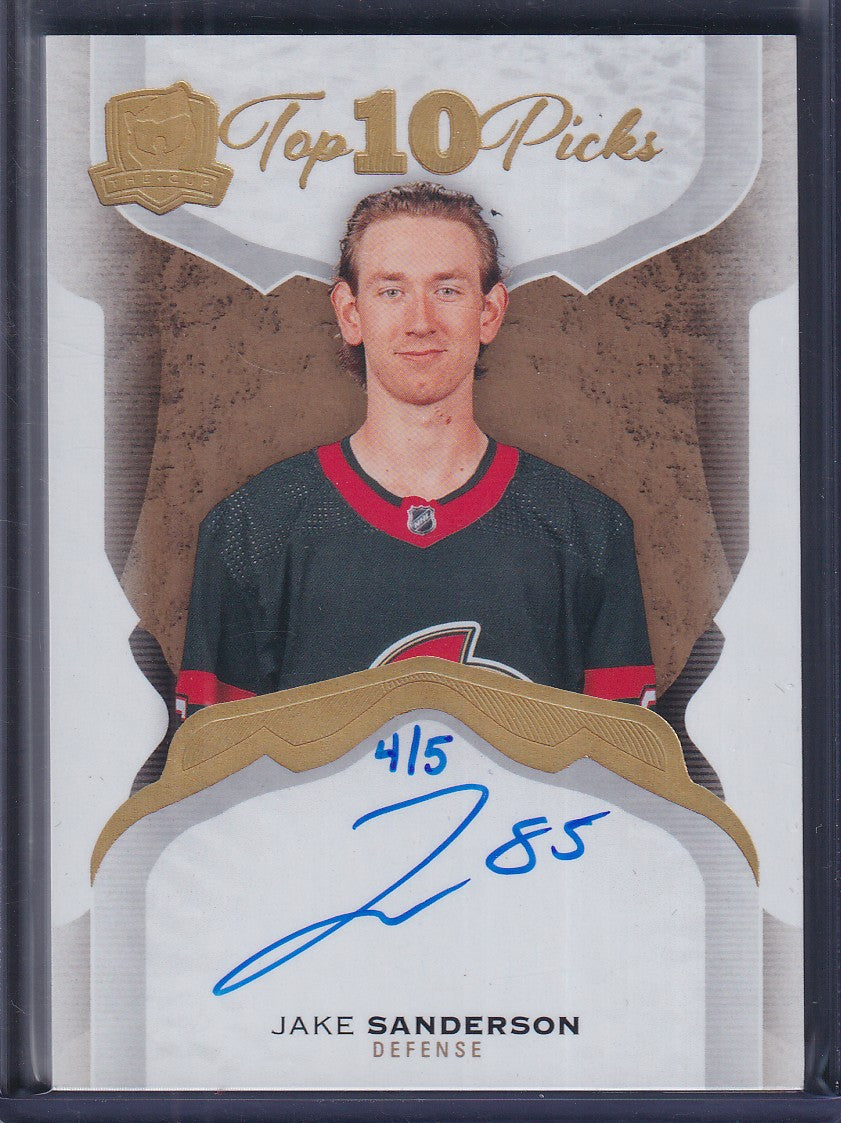 JAKE SANDERSON - 2024 The Cup Top 10 Picks Auto Rookie #2020-5, /5
