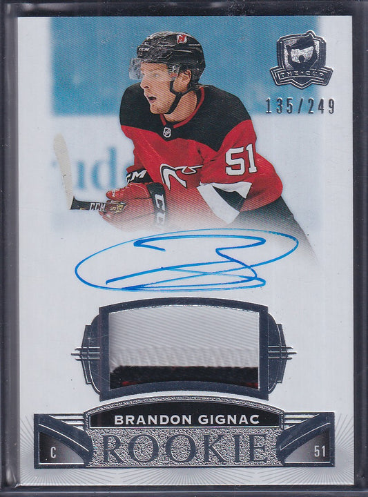 BRANDON GIGNAC - 2019 The Cup Rooke Auto Patch #87, /249