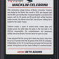 MACKLIN CELEBRINI - 2025 Upper Deck Credentials Rookie Pro Visions #8