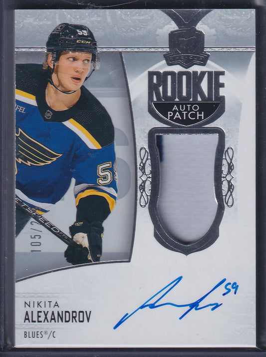 NIKITA ALEXANDROV - 2022 The Cup Rookie Auto Patch #175, /249