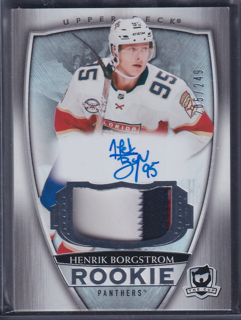HENRIK BORGSTROM - 2018 The Cup Rookie Auto Patch #84, /249