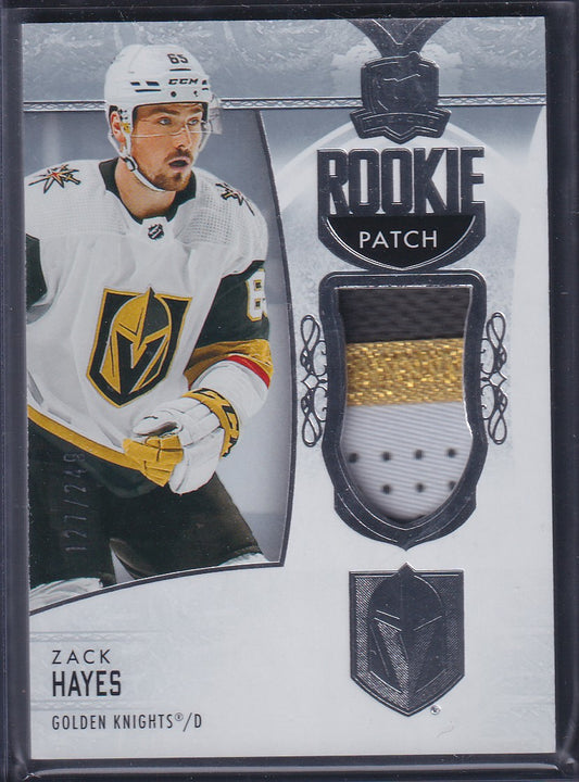 ZACK HAYES - 2022 The Cup Rookie Patch #159, /249