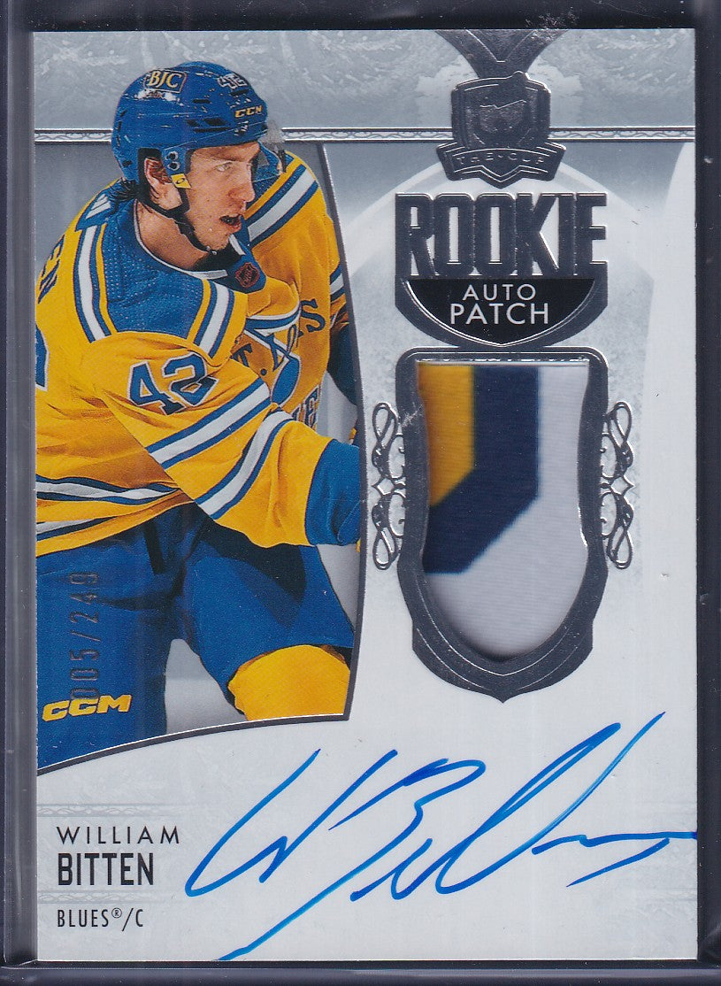 WILLIAM BITTEN - 2022 The Cup Rookie Auto Patch #181, /249