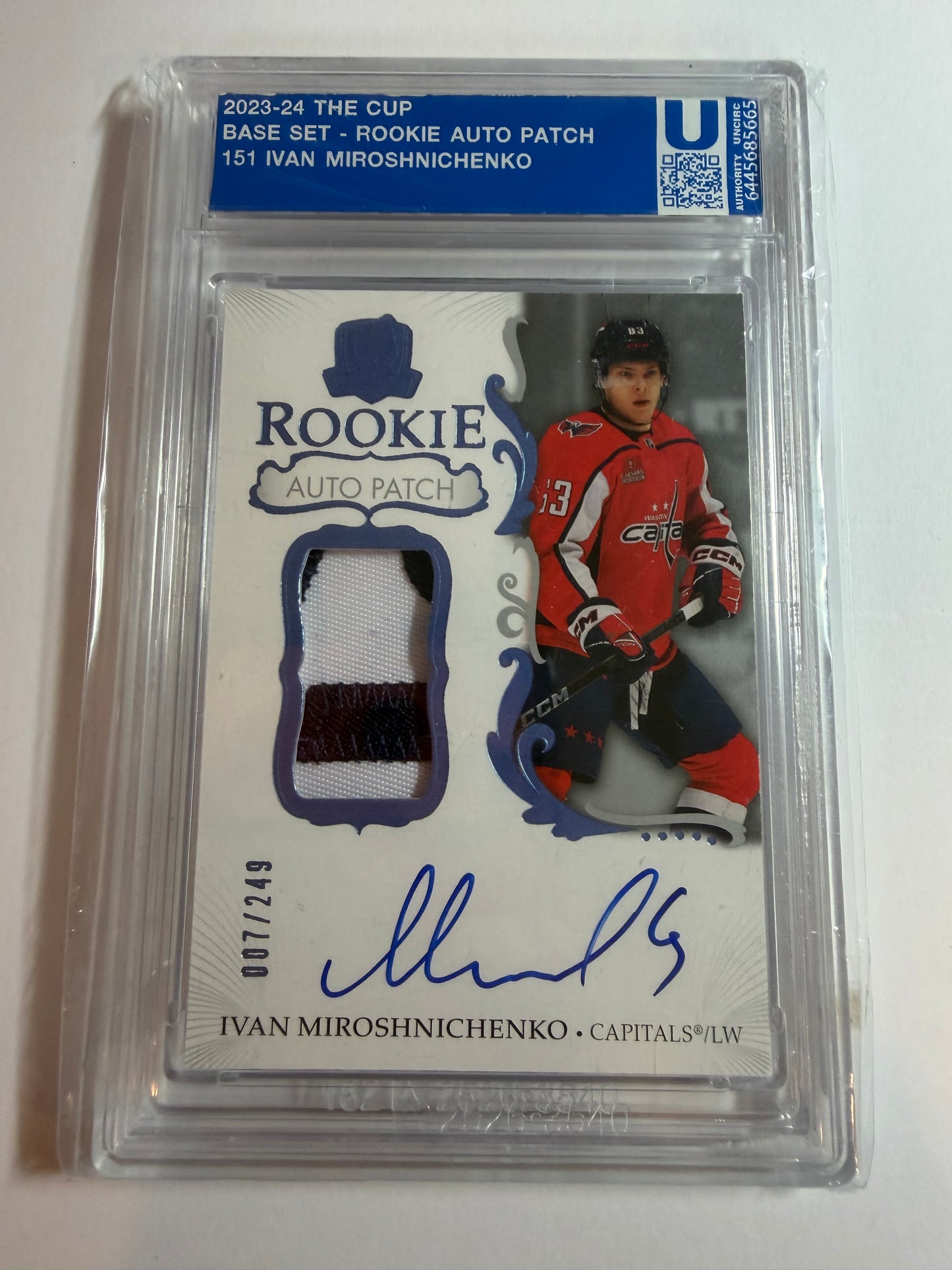 IVAN MIROSHNICHENKO - 2023 The Cup Rookie Auto Patch #151, /249