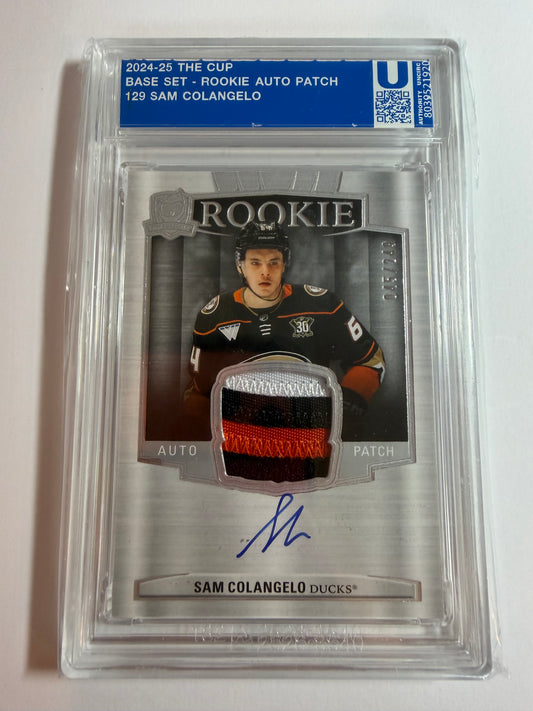 SAM COLANGELO - 2024 The Cup Rookie Auto Patch #129, /249