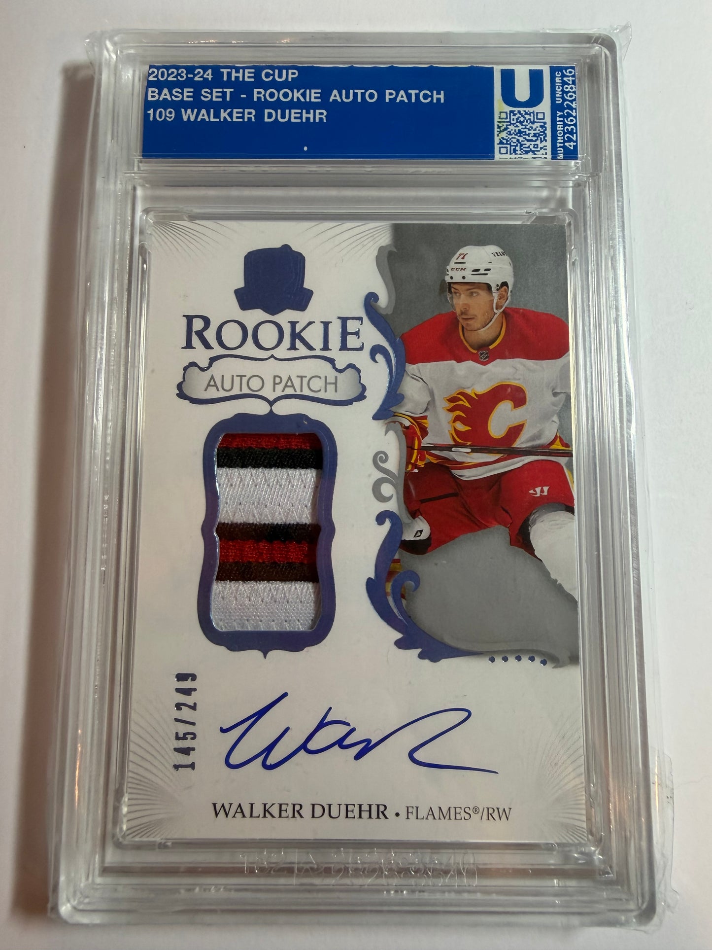 WALKER DUEHR - 2023 The Cup Rookie Auto Patch #109, /249