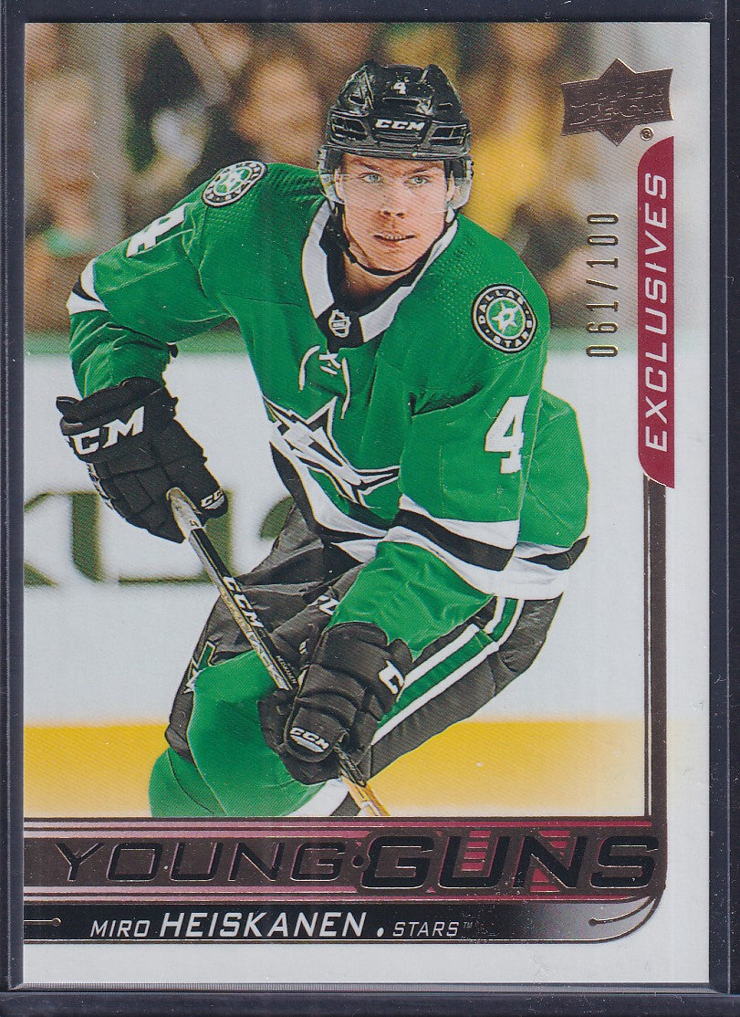 MIRO HEISKANEN - 2018 Upper Deck Young Guns EXCLUSIVES #246, /100