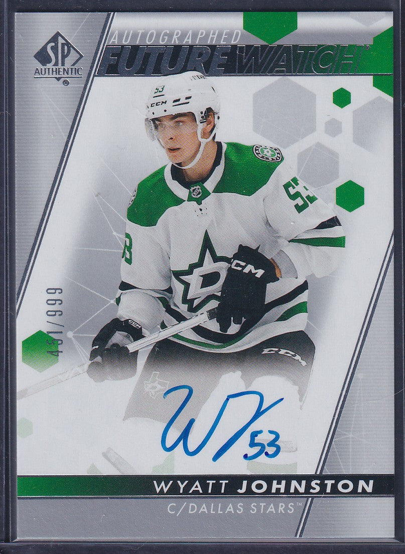 WYATT JOHNSTON - 2022 SP Authentic Future Watch Auto #146, /999