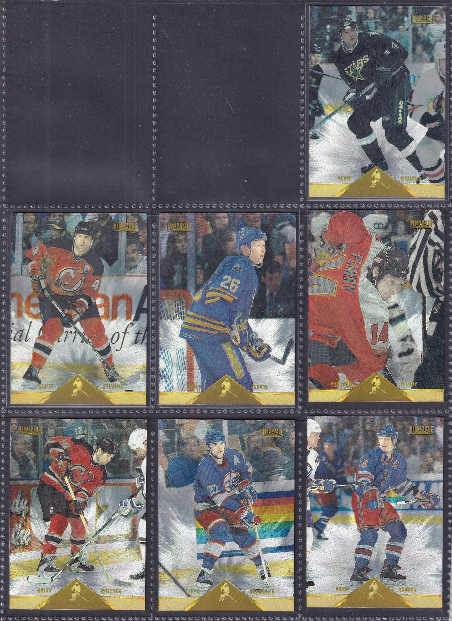 1996 Pinnacle Rink Collection - Near Complete Set of 240 Cards (Missing 10)