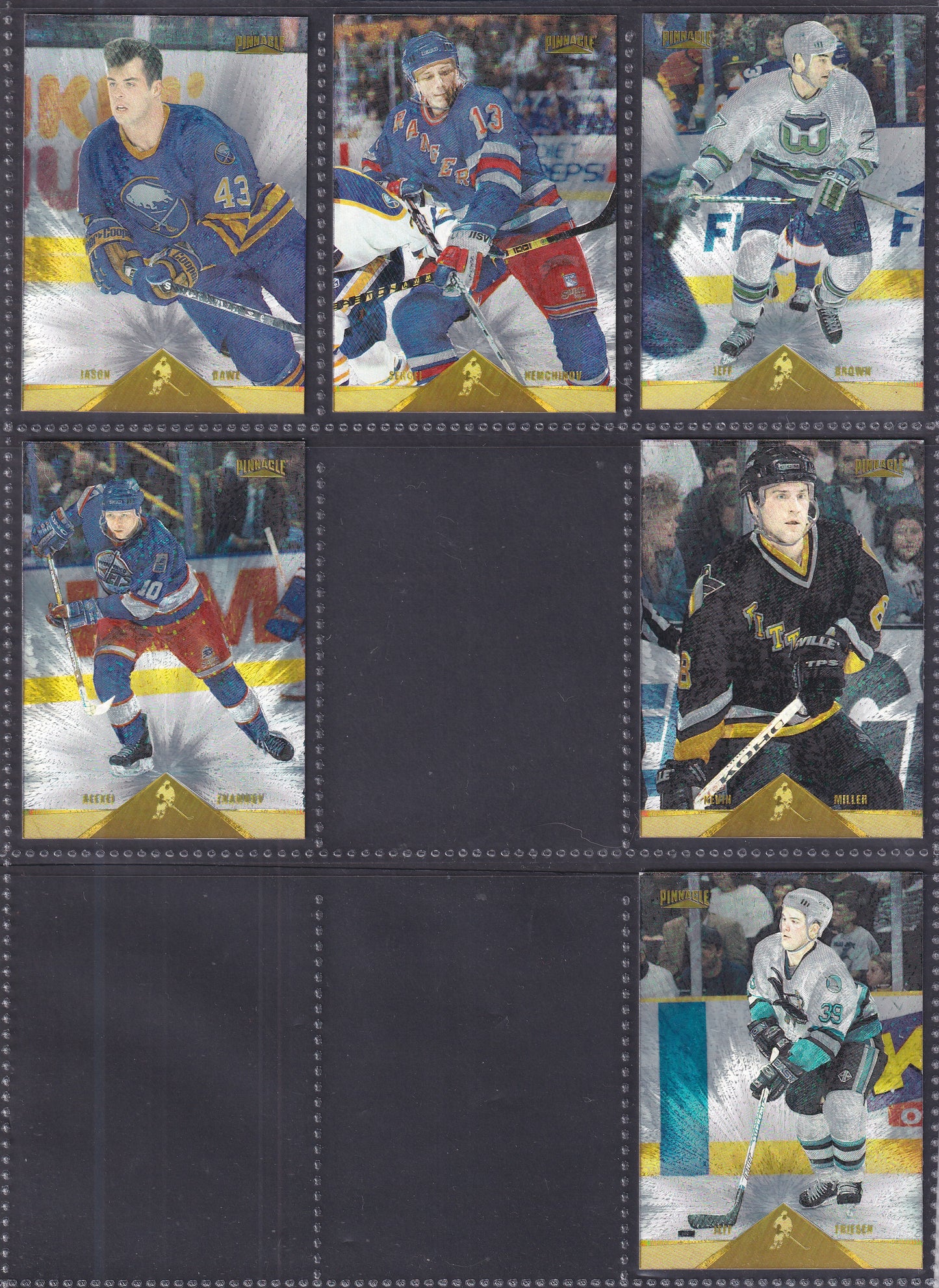 1996 Pinnacle Rink Collection - Near Complete Set of 240 Cards (Missing 10)