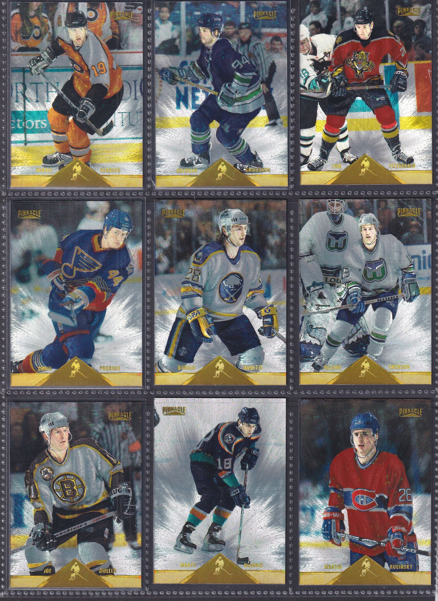 1996 Pinnacle Rink Collection - Near Complete Set of 240 Cards (Missing 10)