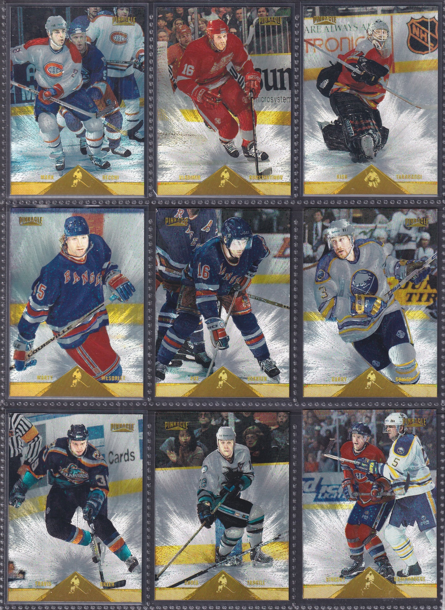 1996 Pinnacle Rink Collection - Near Complete Set of 240 Cards (Missing 10)