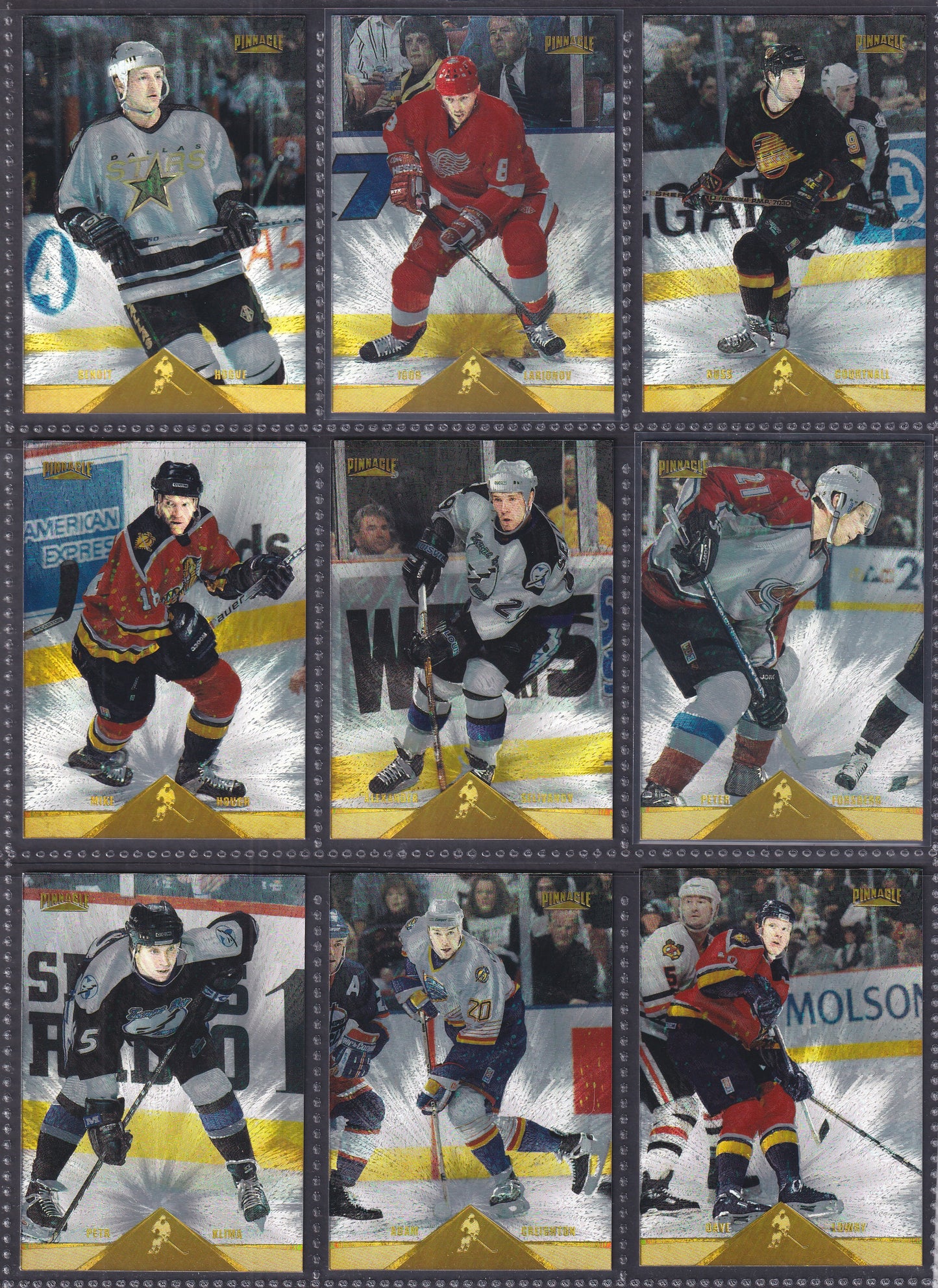 1996 Pinnacle Rink Collection - Near Complete Set of 240 Cards (Missing 10)