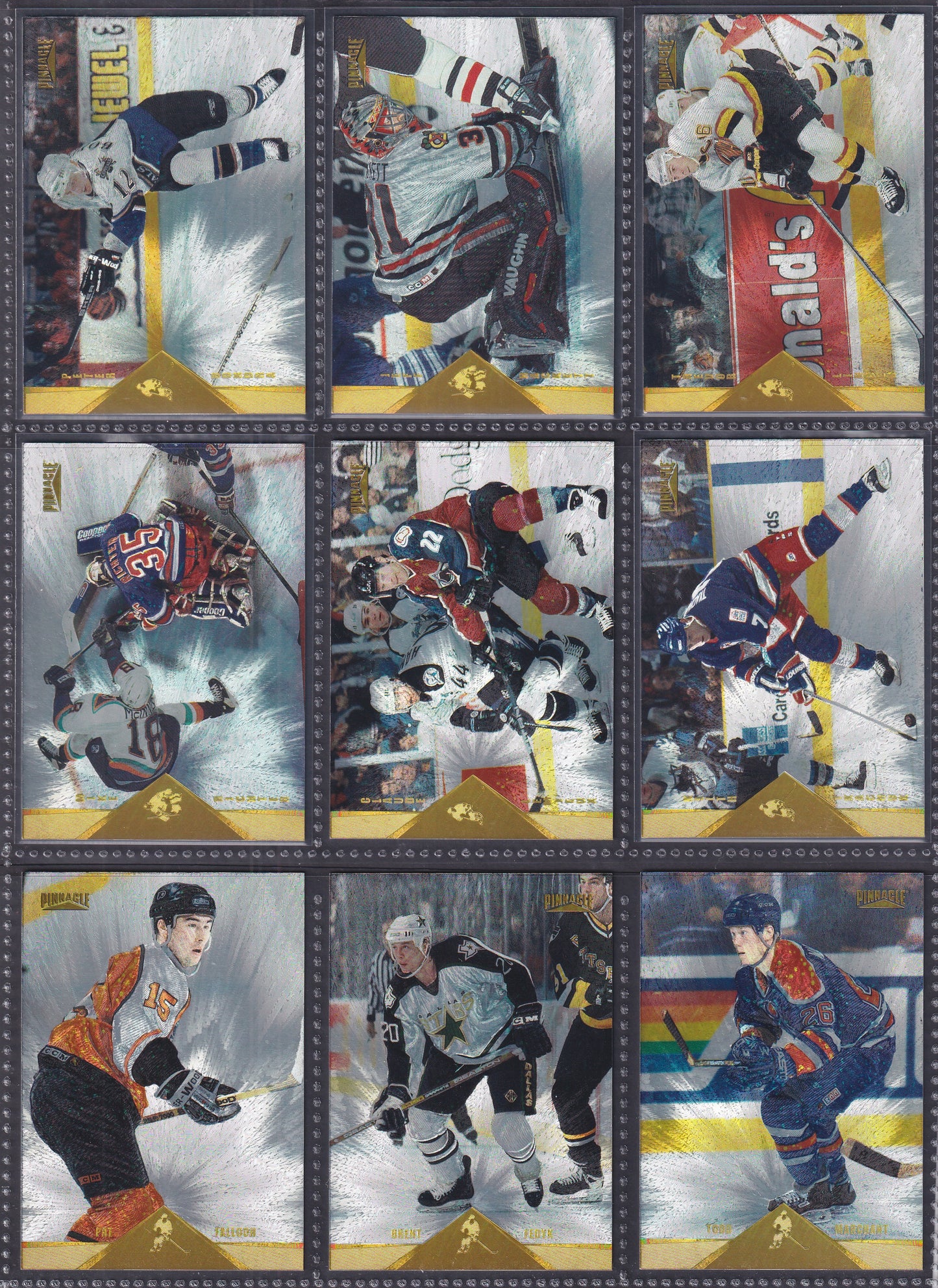 1996 Pinnacle Rink Collection - Near Complete Set of 240 Cards (Missing 10)