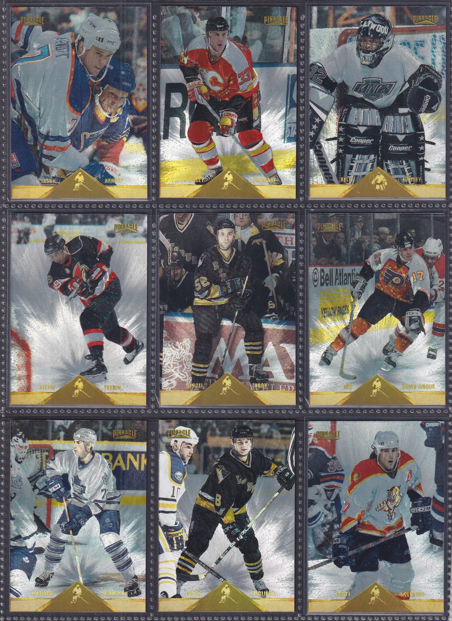1996 Pinnacle Rink Collection - Near Complete Set of 240 Cards (Missing 10)