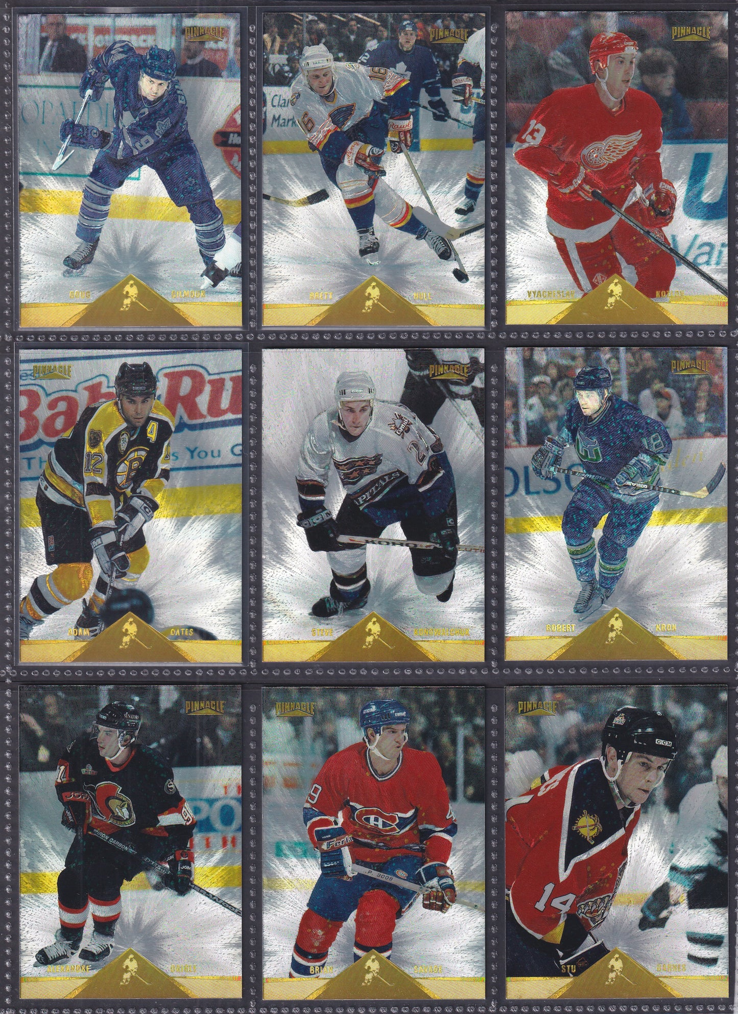 1996 Pinnacle Rink Collection - Near Complete Set of 240 Cards (Missing 10)