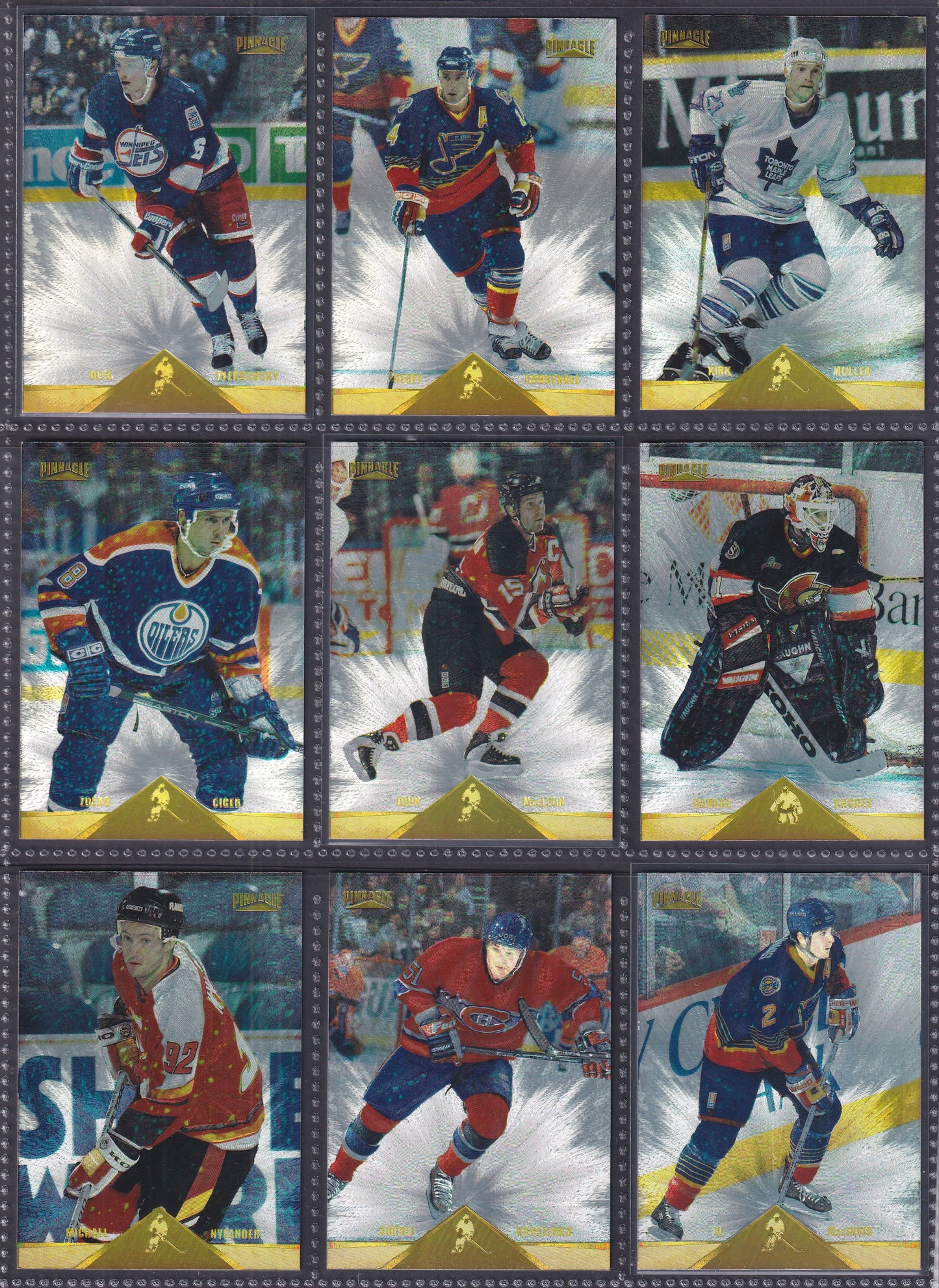 1996 Pinnacle Rink Collection - Near Complete Set of 240 Cards (Missing 10)