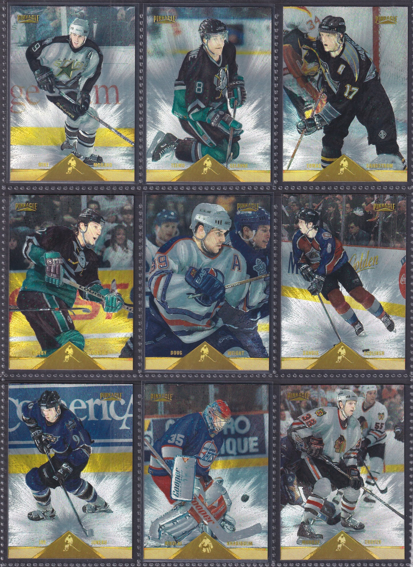 1996 Pinnacle Rink Collection - Near Complete Set of 240 Cards (Missing 10)