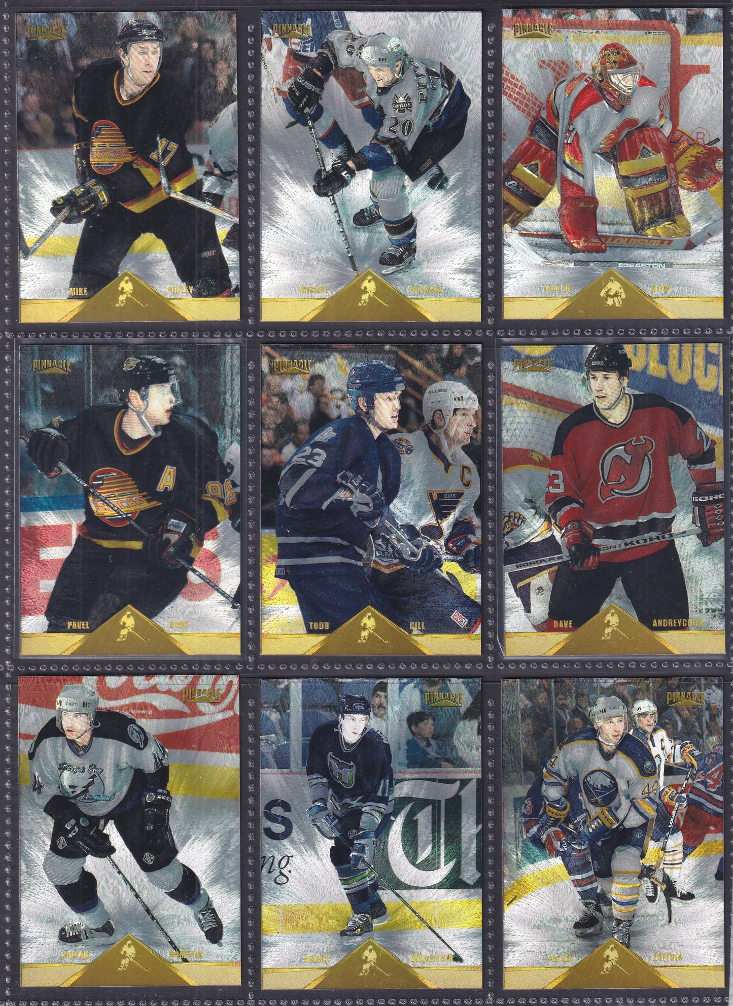 1996 Pinnacle Rink Collection - Near Complete Set of 240 Cards (Missing 10)