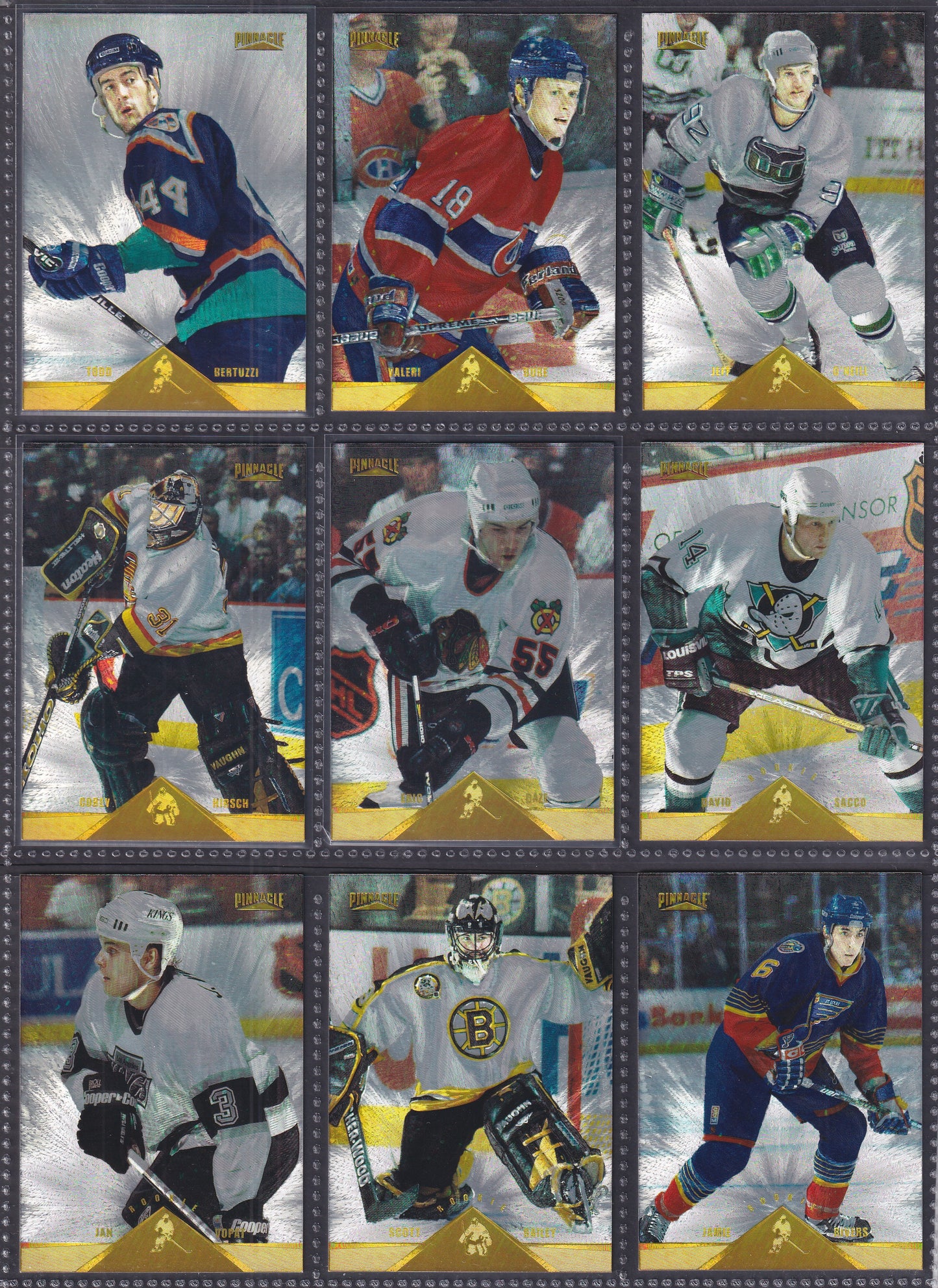1996 Pinnacle Rink Collection - Near Complete Set of 240 Cards (Missing 10)