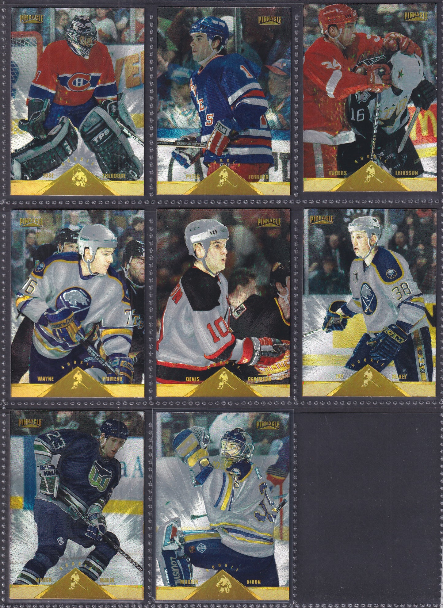 1996 Pinnacle Rink Collection - Near Complete Set of 240 Cards (Missing 10)