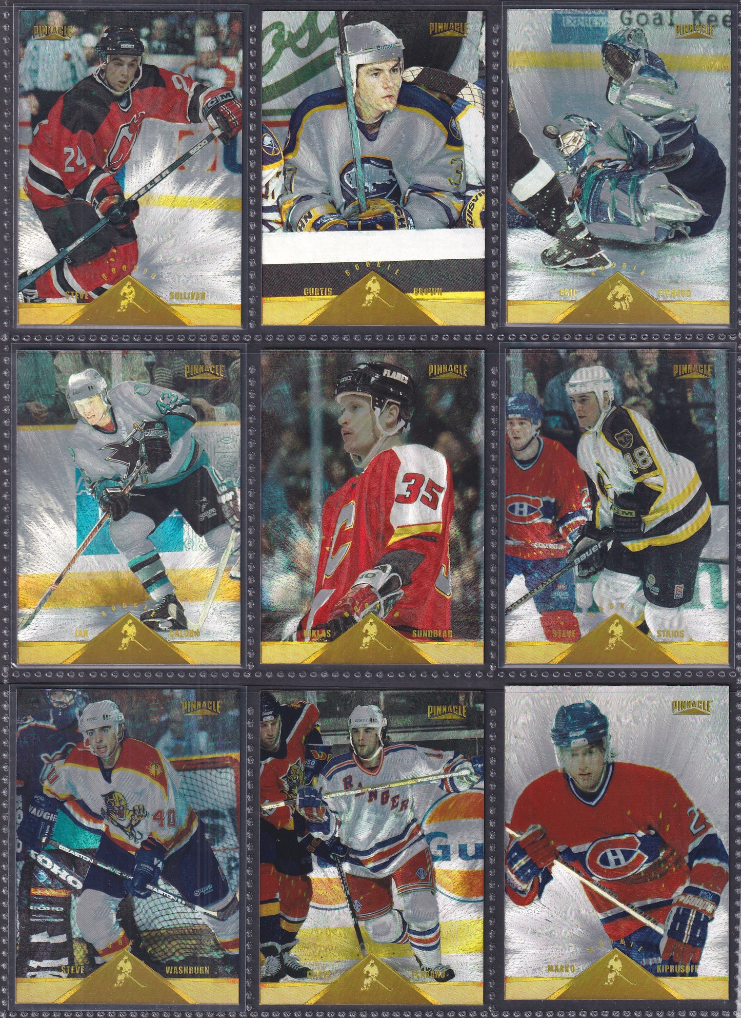 1996 Pinnacle Rink Collection - Near Complete Set of 240 Cards (Missing 10)